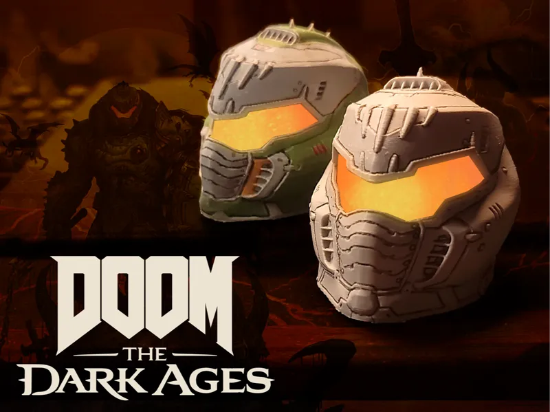DOOM DARK AGE 头盔桌面摆件