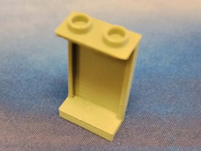 1x2x3 Panel [Side Supports - Hollow Studs] 87544