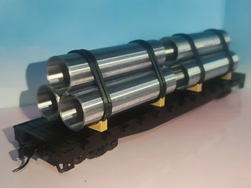 MERCANCIA PARA TRENES ESCALA H0 - 3 TUBOS FLEJADOS