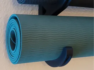 yoga aerobic stretching mat wall mount