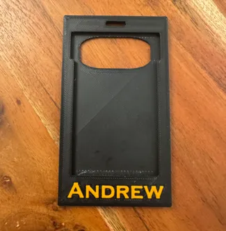 Vertical ID Holder w/name plate (Can be changed)