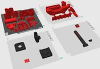 (4) build plates with custom print settings