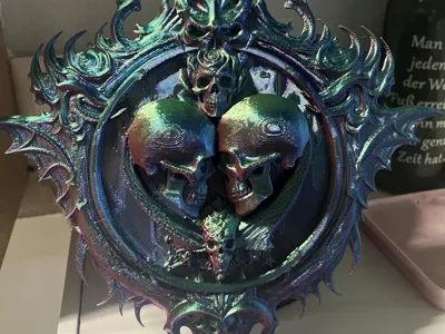 Door Sign SkullHeart