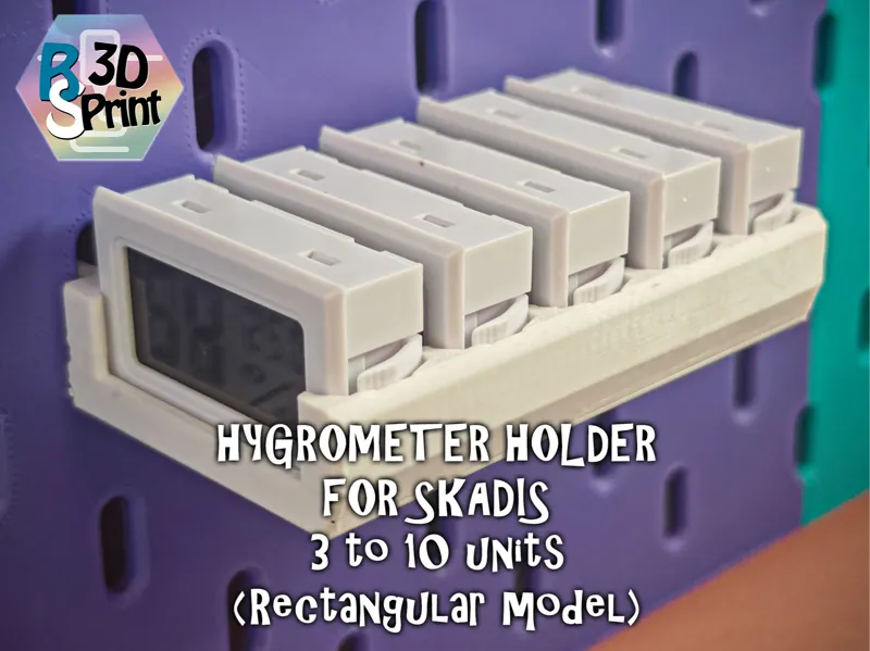 Hygrometer Holder for SKADIS (3-10 uds) -RECTANGLE