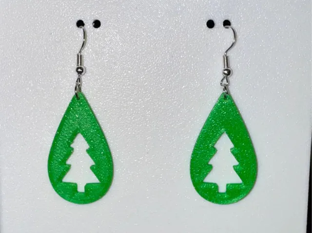 PENDIENTES COLGANTE ARBOL DE NAVIDAD