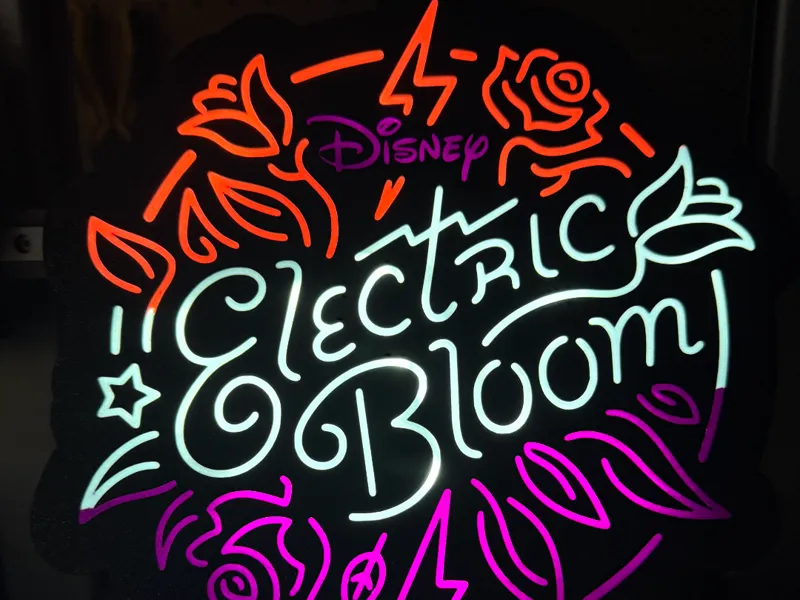 Disney Electric Bloom Wall Lightbox