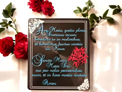 Ave Maria Plaque