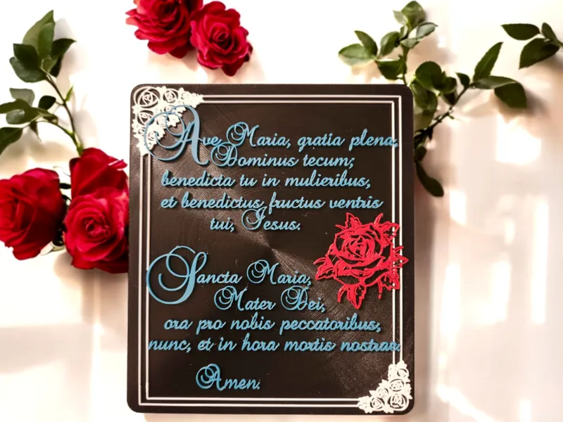 Ave Maria Plaque