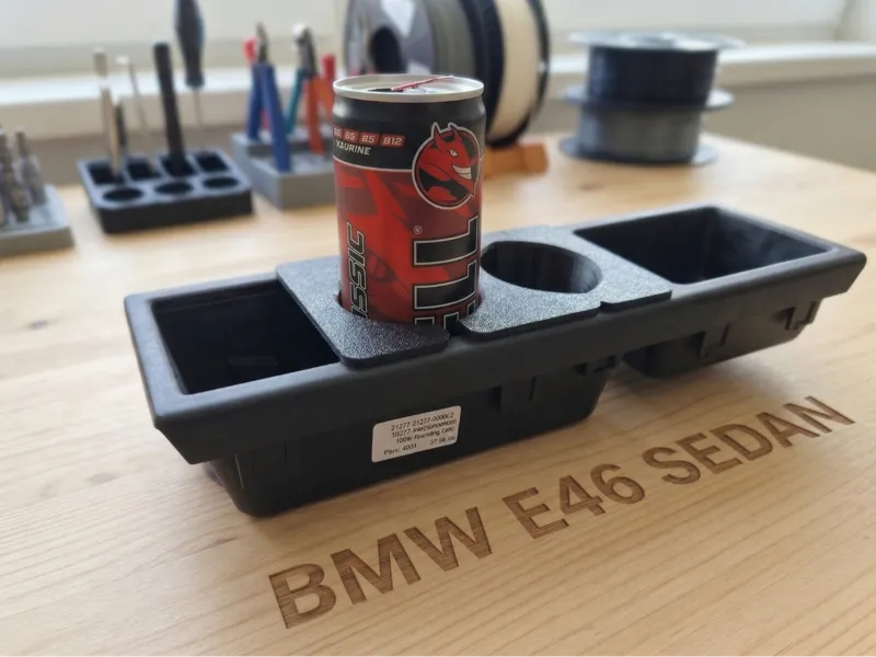 BMW E46 Sedan: Modular Cup Holder