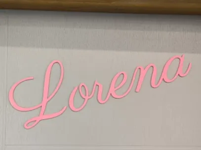 Plaque de porte prénom Lorena