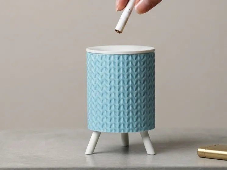 Round Iqos Terea Heet Ashtray - Knitted pattern