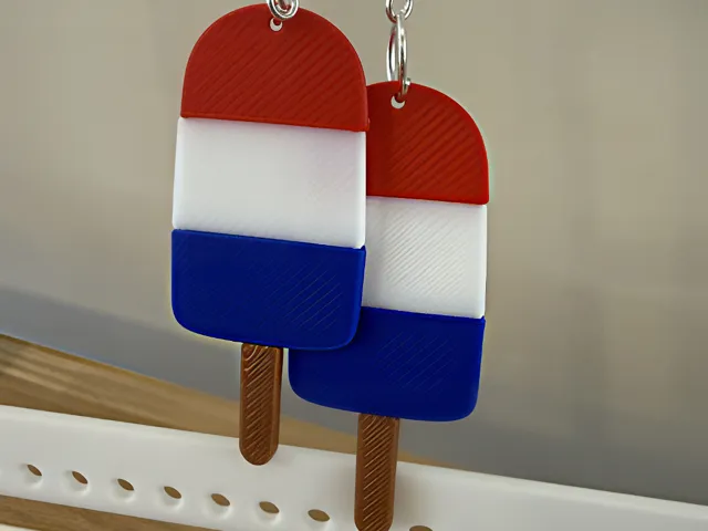 Red White Boom Earrings