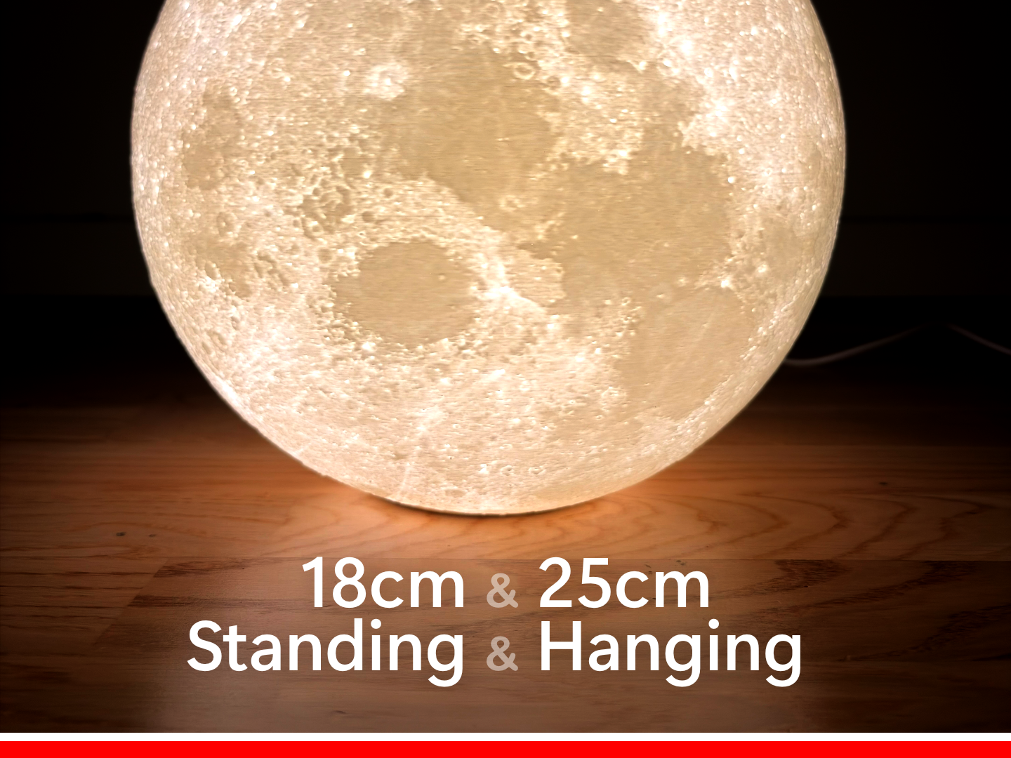Moon Lamp 2.0 - Ceiling/Pendant/Table - 18cm/25cm