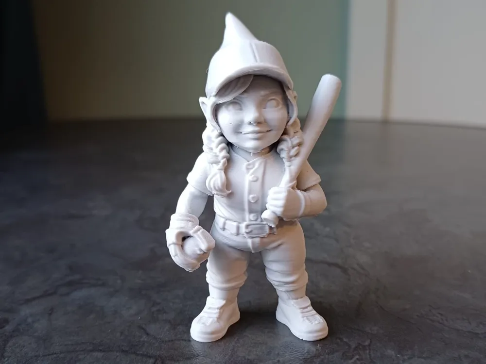 Cute Girl Baseball Player Figurine - Free 3D Print Model - MakerWorld
