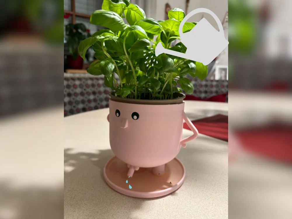 Water Peeing Plant Pot Flower Blumentopf - Free 3D Print Model - MakerWorld