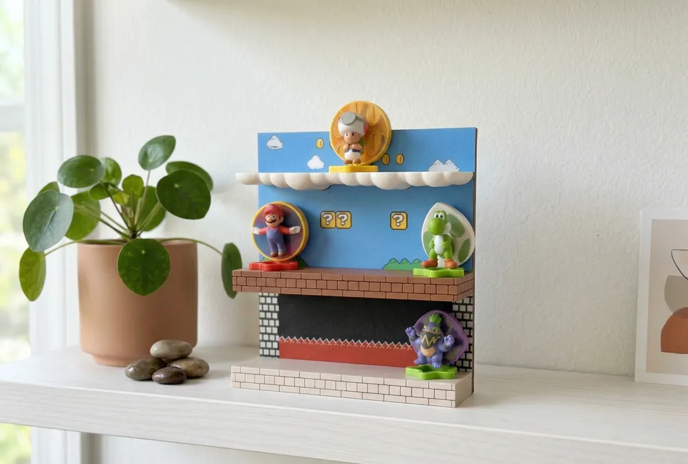 Super Mario Galaxy McDonald's Toy Stand - Free 3D Print Model - MakerWorld