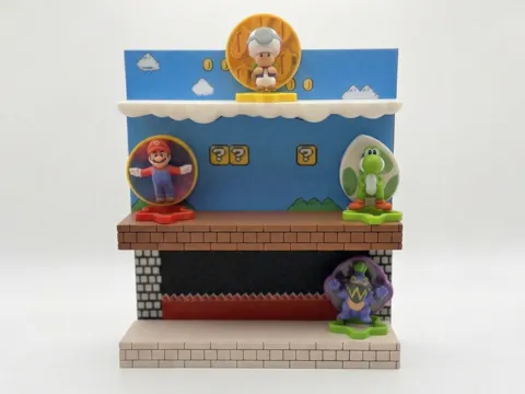 Super Mario Galaxy McDonald's Toy Stand