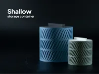 Shallow storage container - 100mm