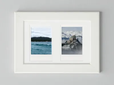 Frame insert for instax mini photos
