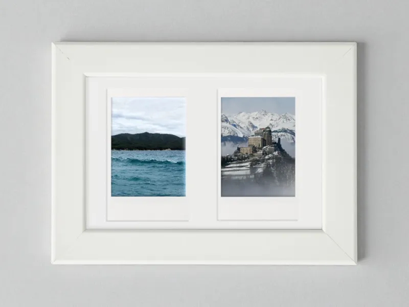 Frame insert for instax mini photos