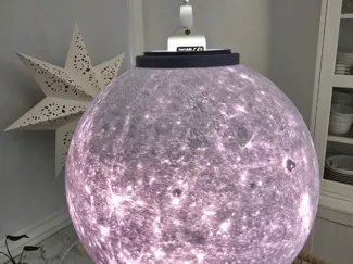 SVS NASA Moon Globe E27 Lightbulb Socket