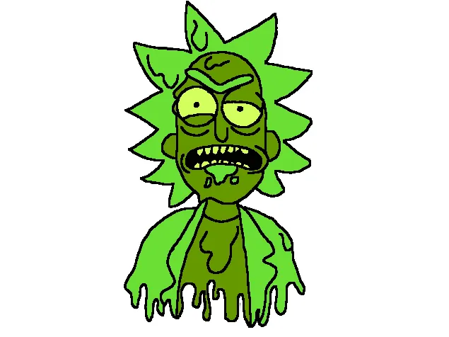 Toxic Rick Keychain