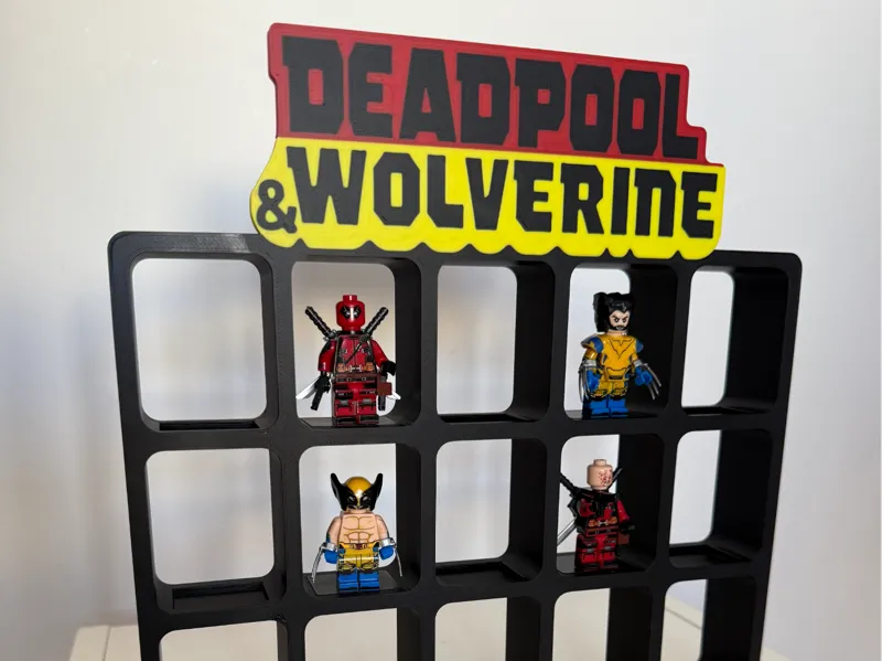 N3RDSTAND Deadpool & Wolverine L€GO Minifig Stand