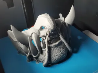 Reptile skin oni mask
