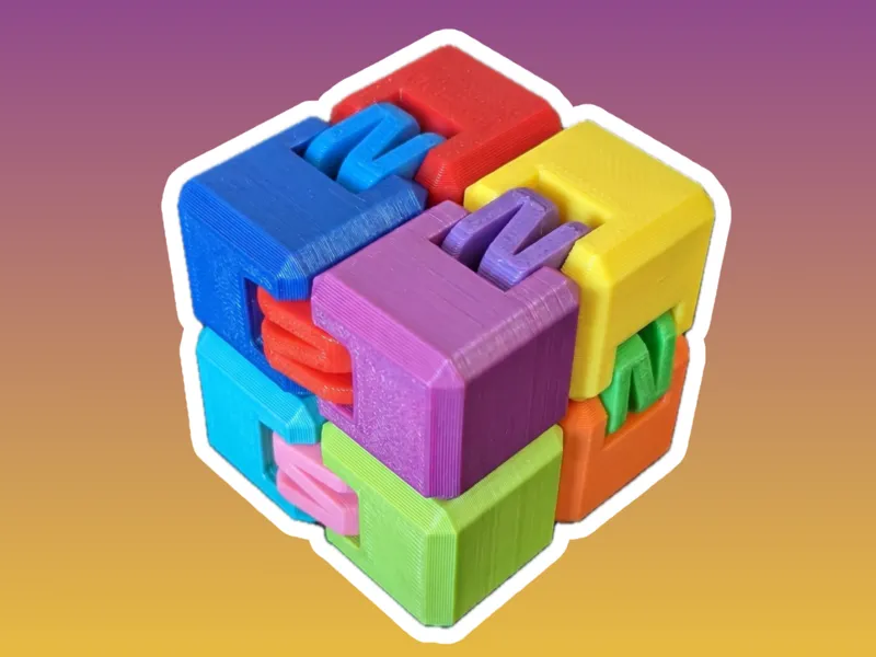 Rainbow Fidget Cube