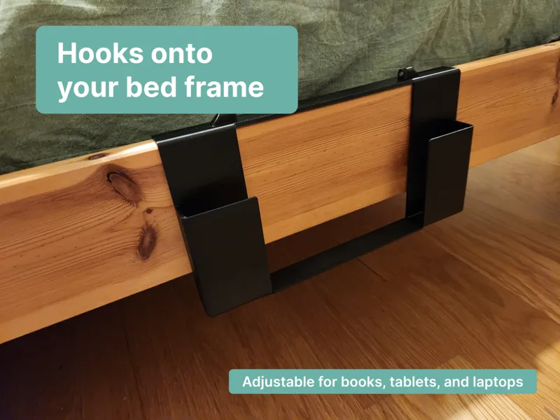 Customizable Bedside Laptop / Tablet Hook