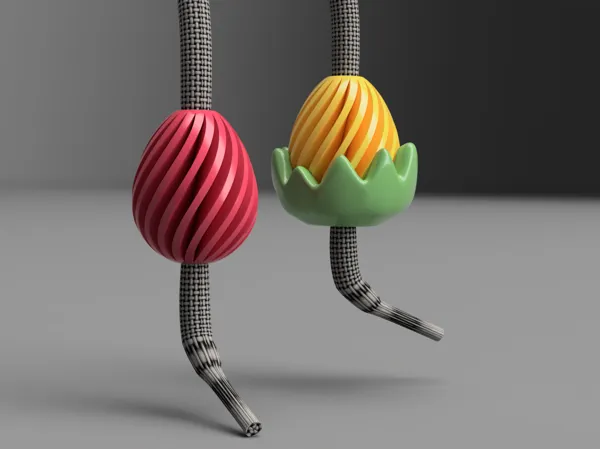 Perles en forme d'œuf de Pâques