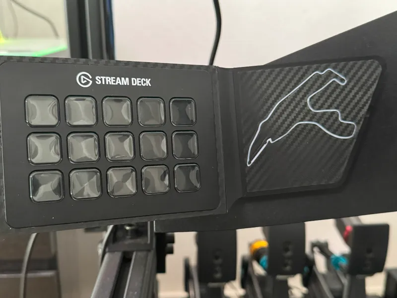 Stream Deck MK1 Holder for Sim Lab GT EVO Mount