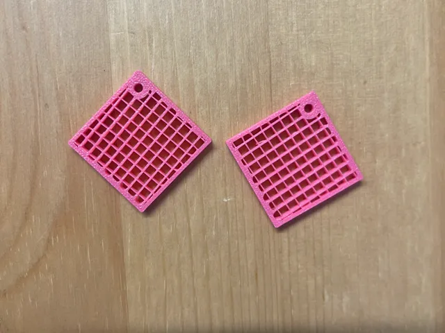 Rectilinear infill earrings