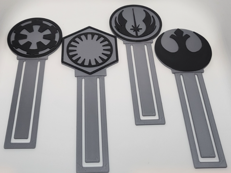 4 Star Wars Bookmark Jedi Empire Rebel First Order