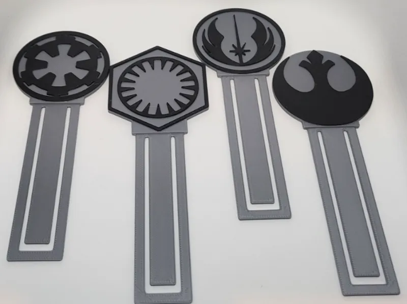 4 Star Wars Bookmark Jedi Empire Rebel First Order