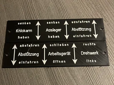 Control Panel Label T157 (East Germany)