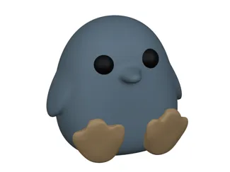 Cute sitting penguin (w bootycheeks)