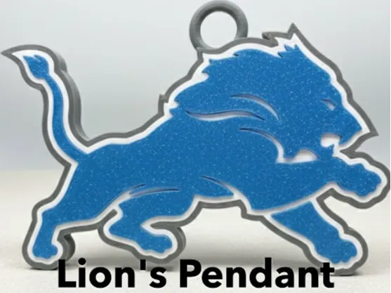 Detroit Lions Hype Chain Pendant Dual/Multi-Color