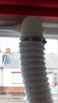 75mm Trickle Vent Kit with 90deg elbow with quick connects