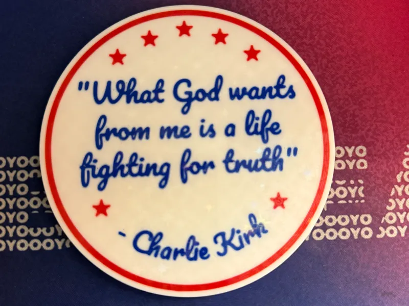 Charlie Kirk coaster 4