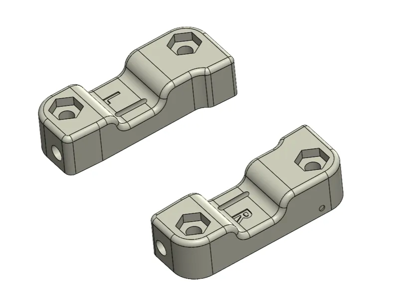 RC10 '89 Stealth Car, 1deg toe Rear Arm Mounts