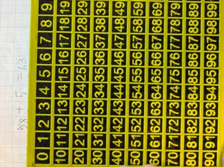 たしざん・ひきざん補助具 Addition & Subtraction Number Track
