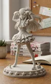 Model with Detailed Hair - 2 walls, 10% infill