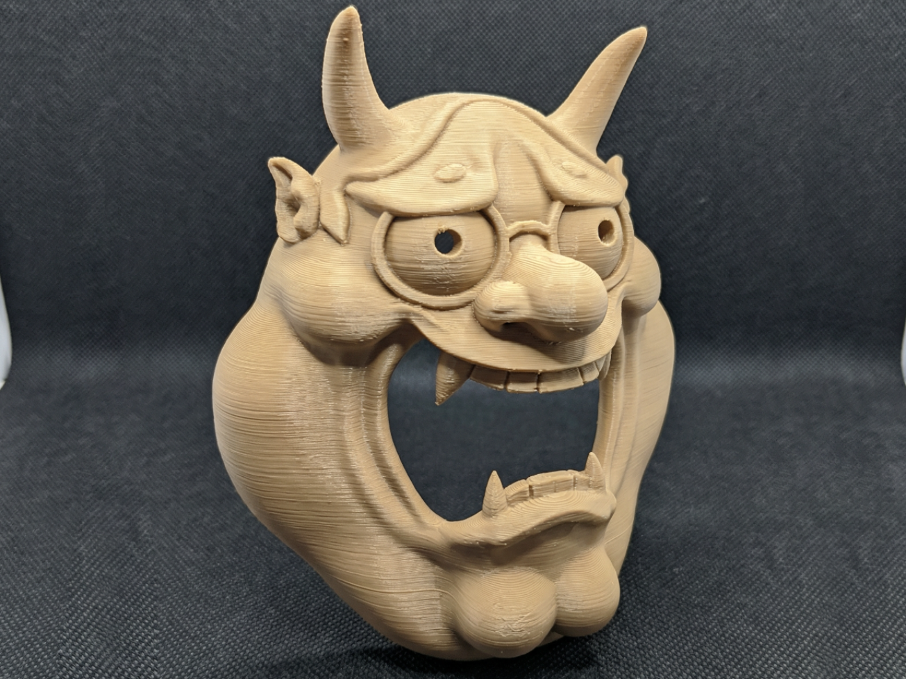 Hannya x Peter Griffin Hybrid 3D Sculpted Mask