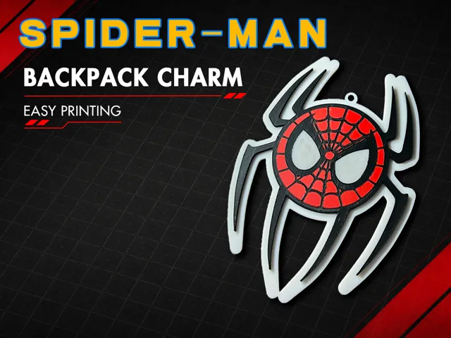 Spider Man Hero Style Backpack Charm