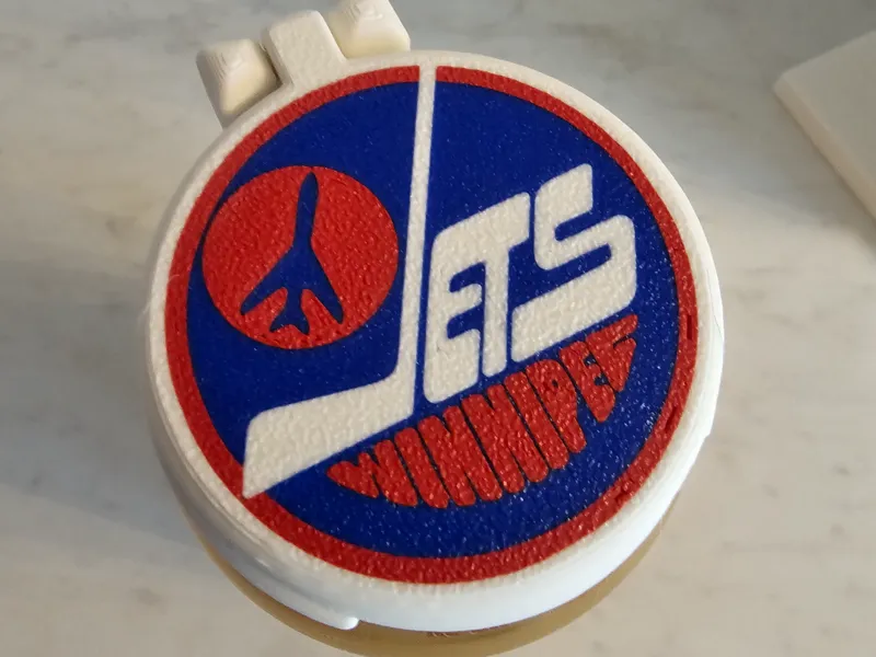 Winnipeg Jets Heritage Logo Pop/Beer can Lid