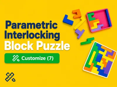 Parametric Interlocking Block Puzzle