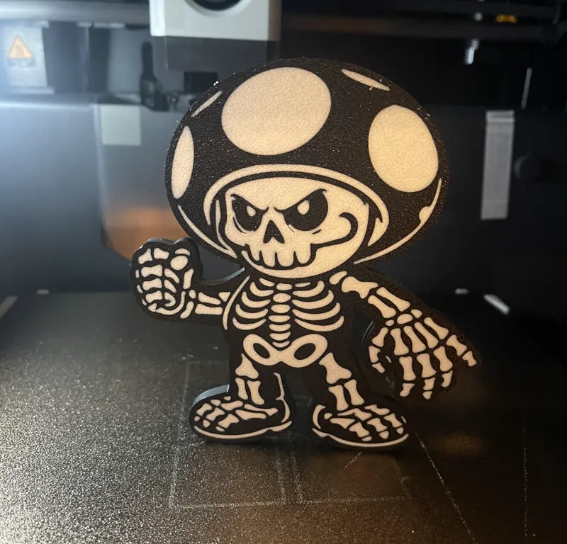 Skeleton Toad halloween decor - Mario's