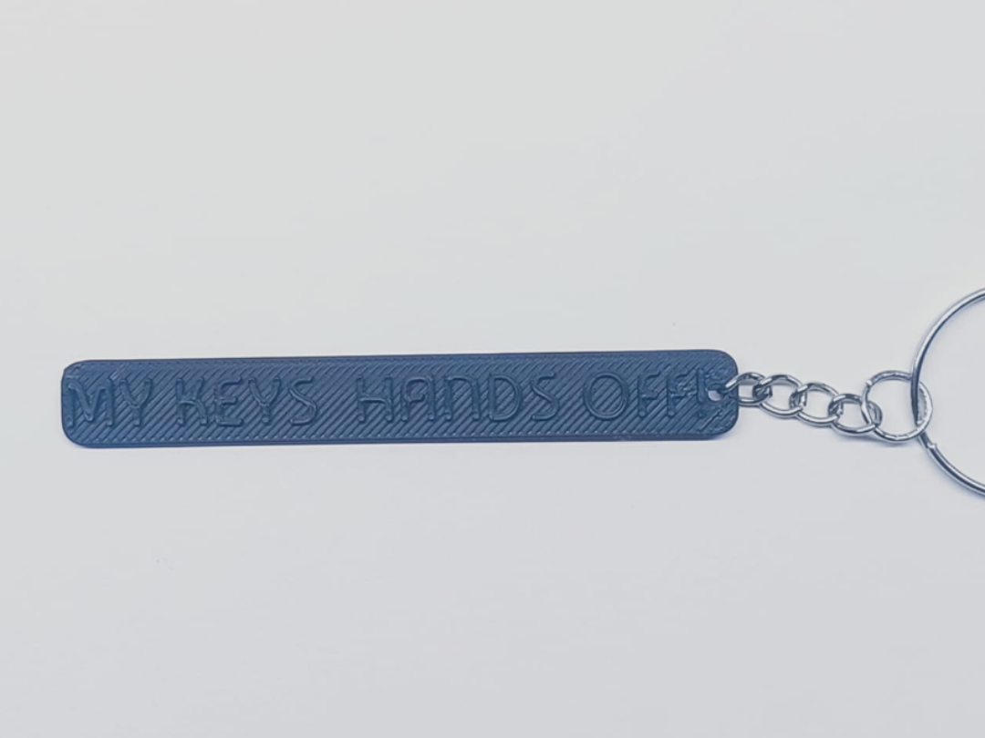 “My Keys, Hands Off!” Funny Keychain
