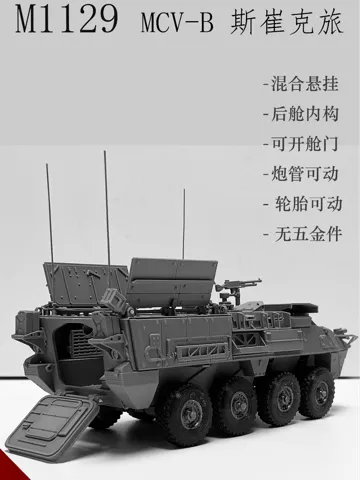 Modelo para impresión 3D: 斯崔克M1129 MCV-B 1/35 混合悬挂 全耗材打印 可开舱门 车族计划 — vista de referencia 2